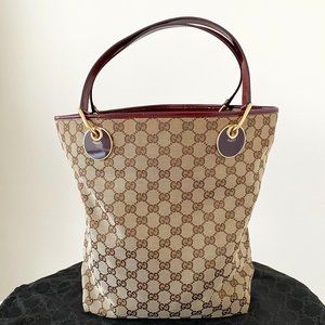 Gucci Tote - Red & Gold Hardwares